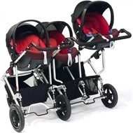 Easywalker pro trojčata 2 autosedačky kategorie 0 - 13 kg