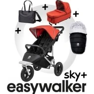  Easywalker SKY Plus SET 4 Black edition red