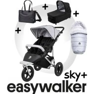  Easywalker SKY Plus SET 4 Black edition silver