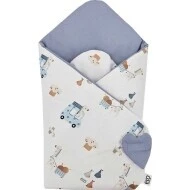  Eko Zavinovačka oboustranná + bavlna potisk Giraffe