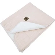  EKO Deka z kožešinového prošívaného mušelínu Pink