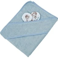 Eko Bambusová osuška ouška tisk Pilot bear blue