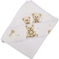  Eko Bambusová osuška ouška tisk Painter sand Teddy bears white