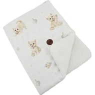  Eko Oboustranná deka 75 x 100 cm potisk bambus + bouclé Cats