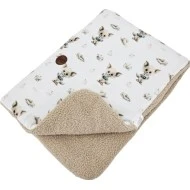 Eko Oboustranná deka 75 x 100 cm potisk bambus + bouclé 