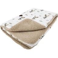 Eko Oboustranná deka 75 x 100 cm potisk bambus + bouclé 