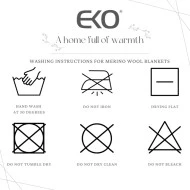 Eko Pletená deka z merino vlny 80x100cm 