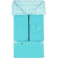Emitex fusak 2v1 FANDA bavlna/fleece Aqua květiny