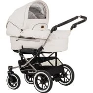 Emmaljunga Duo S + korba a sporťák Leatherete White s podvozkem