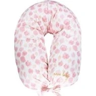  Enie Baby Kojící polštář z paměťové pěny Satine pink leaves