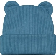  Esito Zimní žebrovaná čepice s oušky Color  - Modrá vel. 38