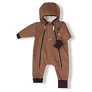  Esito Rostoucí softshellová kombinéza s fleecem Hnědá 74-80