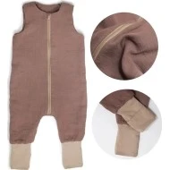  ESITO Mušelínový spací pytel s nohavicemi Brown 9 M - 36 M