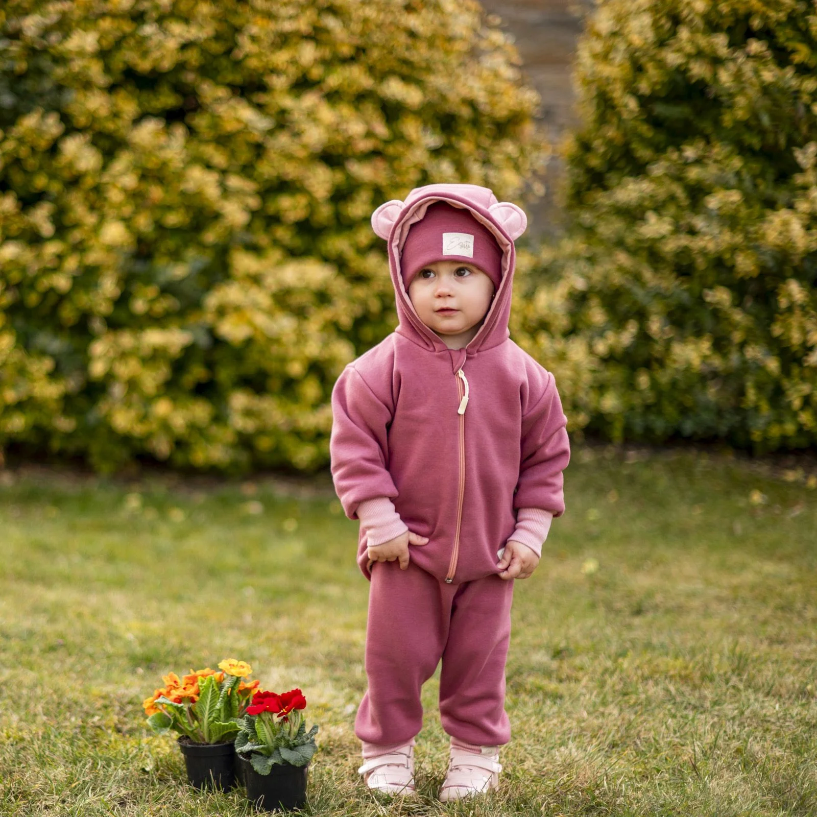ESITO Dětské kalhoty Warmkeeper rubínová 