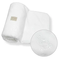  ESITO Dvojitá dětská deka mikroplyš Bear Bílá