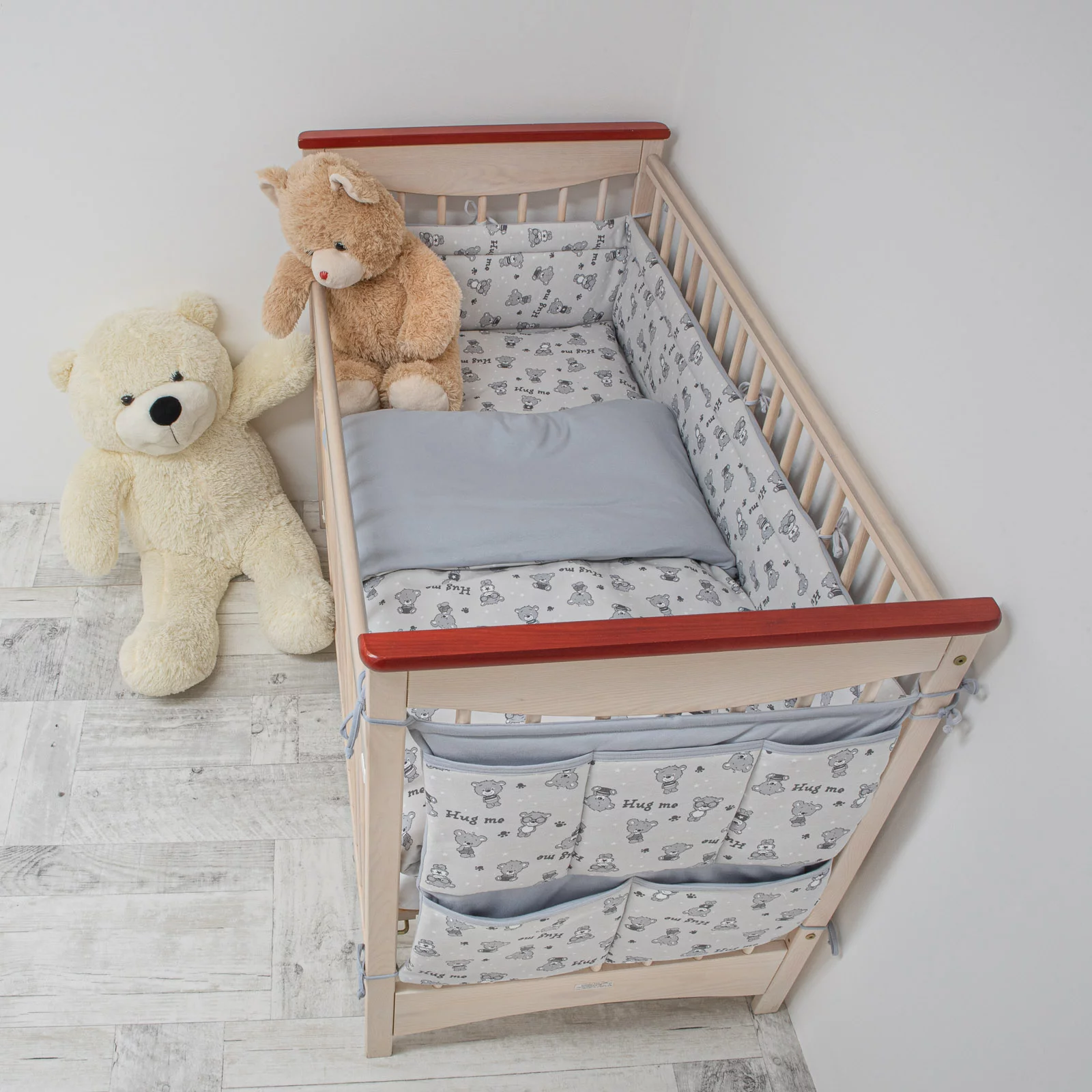  ESITO Mantinel do postýlky Teddy Bears Modrá - 