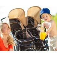 HAUCK Roadster Duo SLX CAVAR / ALMOND S dítětem a maminkou