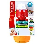 Infantino Stohovací kelímky do koupele s mlýnkem 