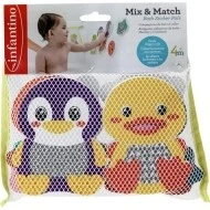 Infantino Pěnové samolepky zvířátek do koupele Mix a Match 