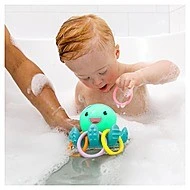 Infantino Svítící chobotnice s kroužky do koupele 