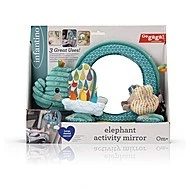 Infantino Závěsný pultík s aktivitami a zrcátkem slon 