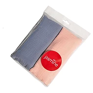  JASMINE Mušelínové pleny DuoLux 60 x 80 cm 2 ks Modrá/Růžová