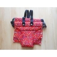 Jitro Kombinace pultíku a vatelínových kalhotek Červené tužky kalhotky