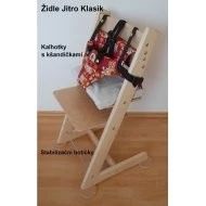 JITRO Rostoucí židle Klasik Kalhotky s kšandami a stabilizační nožičky