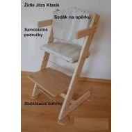  JITRO Rostoucí židle Klasik - Sedák na opěrku, područky, stabilizační botičky