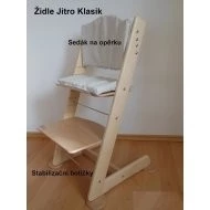 JITRO Rostoucí židle Klasik - Sedák na opěrku, stabilizační botičky