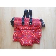 Jitro Vatelínové kalhotky s kšandami Červené tužky