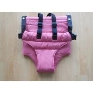  Jitro Vatelínové kalhotky s kšandami - Růžová