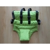  Jitro Vatelínové kalhotky s kšandami - Světle zelená