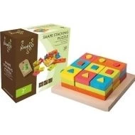 Jouéco dřevěná skládačka puzzle 28ks Skládačka s krabičkou