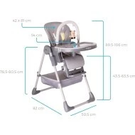  KIDNORT Jídelní židlička Jordgubbe - 