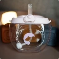 KIDNORT Dětská lahev se šňůrkou Bear