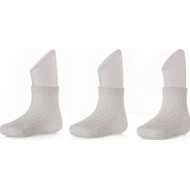 KIKKO Bambusové ponožky Pastels bílé