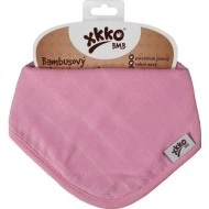 KIKKO Bambusový slintáček/šátek Colours varianta Baby pink