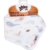  KIKKO Bambusový dětský slintáček Digi Sky whale