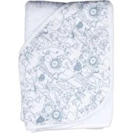  KIKKO Bambusová froté osuška s kapucí 90x90cm Safari mountain spring