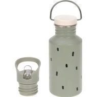  Lässig láhev nerez Stainless Steel Happy prints light olive