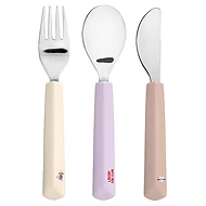  Lassig Příbor Cutlery se silikonovou rukojetí 3ks Tiny Team Cat