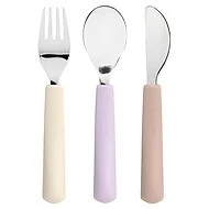 Lassig Příbor Cutlery se silikonovou rukojetí 3ks 