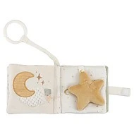 Little Dutch Závěsná textilní knížka s aktivitami Newborn Natural