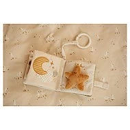 Little Dutch Závěsná textilní knížka s aktivitami Newborn Natural