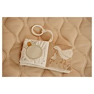 Little Dutch Závěsná textilní knížka s aktivitami Newborn Natural -