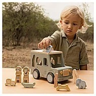 Little Dutch Auto s vkládacími tvary dřevěné Safari Friends - 