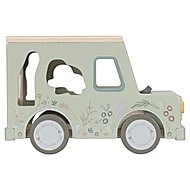 Little Dutch Auto s vkládacími tvary dřevěné Safari Friends 