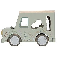Little Dutch Auto s vkládacími tvary dřevěné Safari Friends 