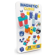  Ludi Magnetická stavebnice Kostky 28Ks